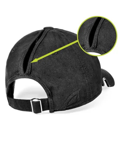CZAPKA Notch Classic Adjustable Black Ponytail Blank - Terra/Aviator Notch