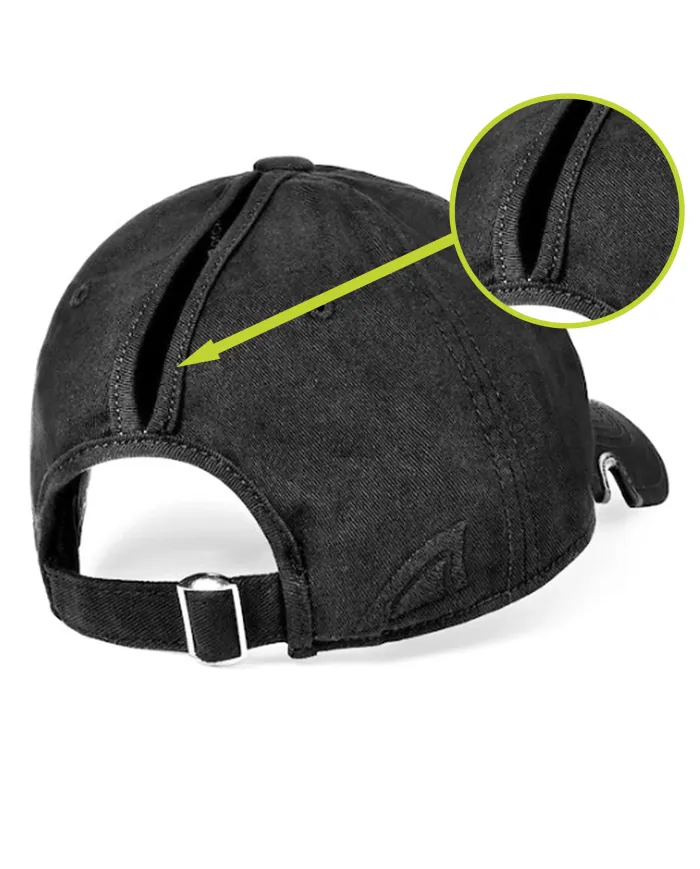 CZAPKA Notch Classic Adjustable Black Ponytail Blank - Terra/Aviator Notch