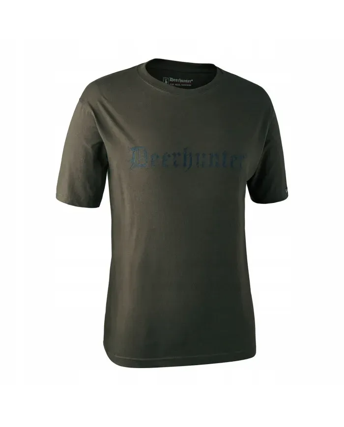 KOSZULKA DEERHUNTER LOGO T-SHIRT S/S DARK GREEN