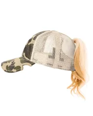 CZAPKA Notch Classic Adjustable Camo Ponytail Blank - Terra/Aviator Notch