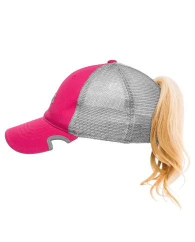 CZAPKA Notch Classic Adjustable Hot/Pink/Grey Ponytail - Terra/Aviator Notch