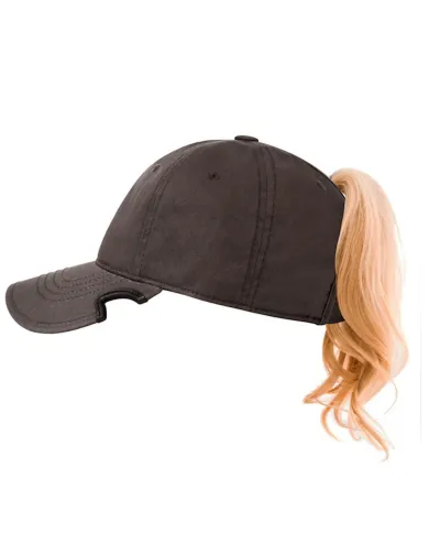 CZAPKA Notch Classic Adjustable Dark Grey Ponytail Blank - Terra/Aviator Notch