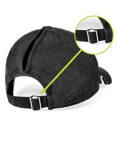 CZAPKA Notch Classic Adjustable Black Ponytail Blank - Standard Notch