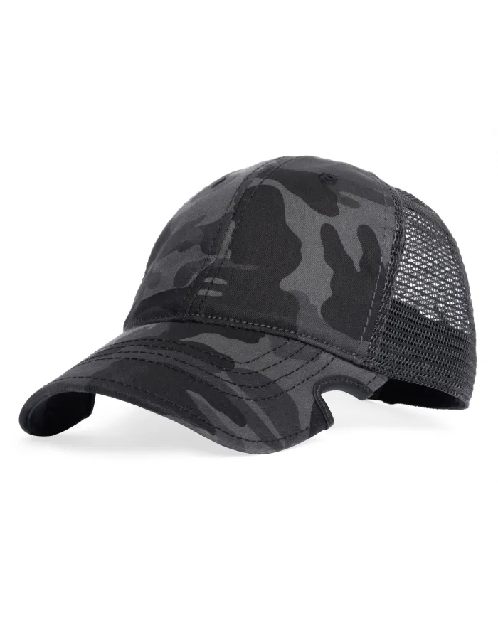 CZAPKA Notch Classic Adjustable Black Camo Ponytail Blank - Terra/Aviator Notch