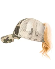 CZAPKA Notch Classic Adjustable Camo Ponytail Operator - Terra/Aviator Notch