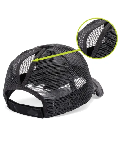 CZAPKA Notch Classic Adjustable Black Camo Ponytail Operator - Terra/Aviator Notch