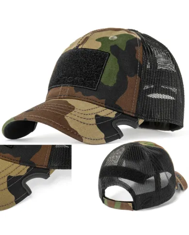 CZAPKA Notch Classic Adjustable M81 Woodland Operator - Terra/Aviator Notch