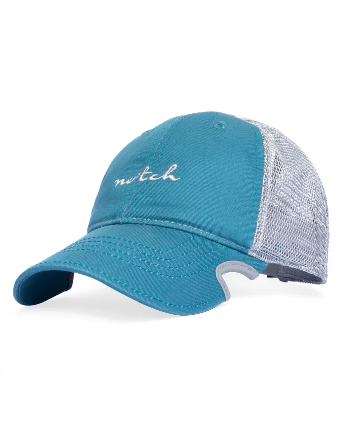 CZAPKA Notch Classic Adjustable Teal/Gray Ponytail - Terra/Aviator Notch