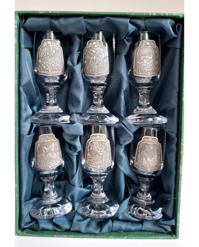 Szkło Jager Glass kieliszki na likier ze stopką 30ml 26C 2