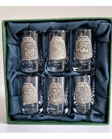 Szkło Jager Glass kieliszki na likier ze stopką 30ml 26C 2