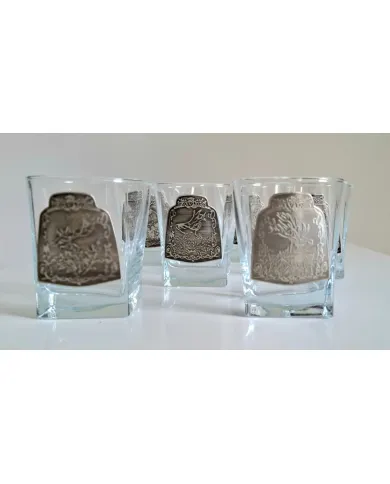 Szkło Jagerglass flaszka + szklanki na whisky 43