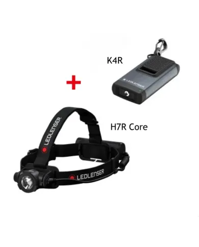 Ledlenser H7R Core + K4R, zestaw latarek, 1000 lm