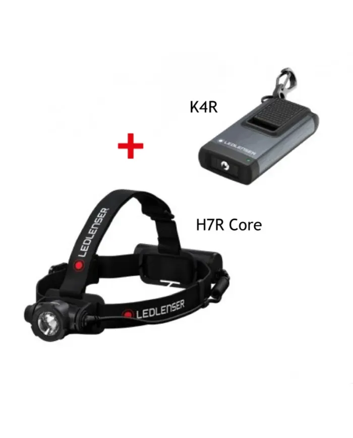 Ledlenser H7R Core + K4R, zestaw latarek, 1000 lm