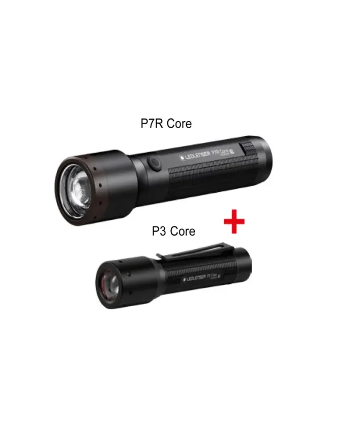 Ledlenser P7R Core + P3 CORE, zestaw latarek, 1400 lm