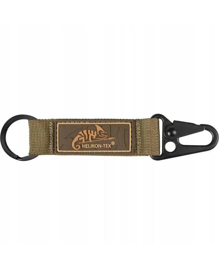 BRELOK DO KLUCZY HELIKON SNAP HOOK KEYCHAIN WITH LOGO NYLON COYOTE AD-KSH-NL-11