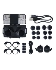 Earmor - Aktywne ochronniki słuchu M20T Pro - NRR 30 dB - Bluetooth 5.4 - Czarne - M20TPRO-BK