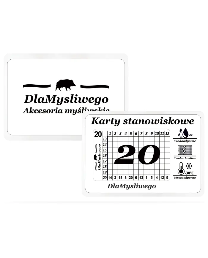 Karty stanowiskowe 20