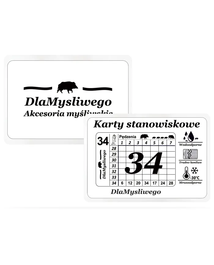 Karty stanowiskowe 34