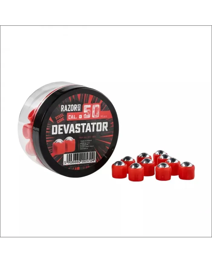 Kule metalowe RazorGun Devastator kal. .50 60 szt