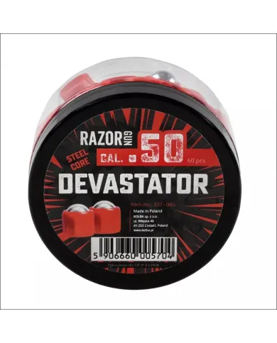 Kule metalowe RazorGun Devastator kal. .50 60 szt