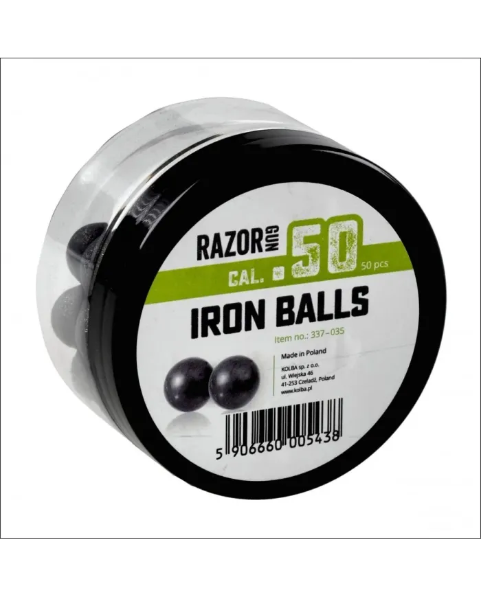 Kule metalowo-gumowe RazorGun 50 Iron Balls kal. 50 / 50szt.