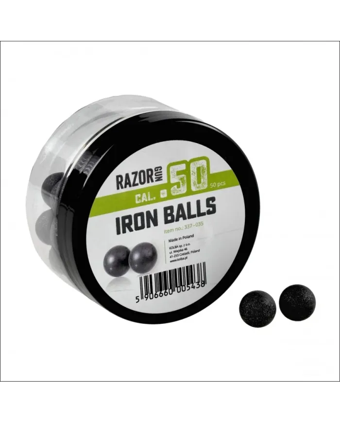 Kule metalowo-gumowe RazorGun 50 Iron Balls kal. 50 / 50szt.