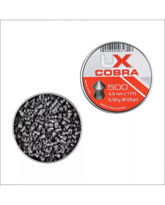 Śrut diabolo Umarex Cobra Pointed Ribbed 4,5