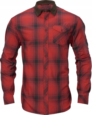 KOSZULA HARKILA Driven Hunt flannel shirt Red/Black check