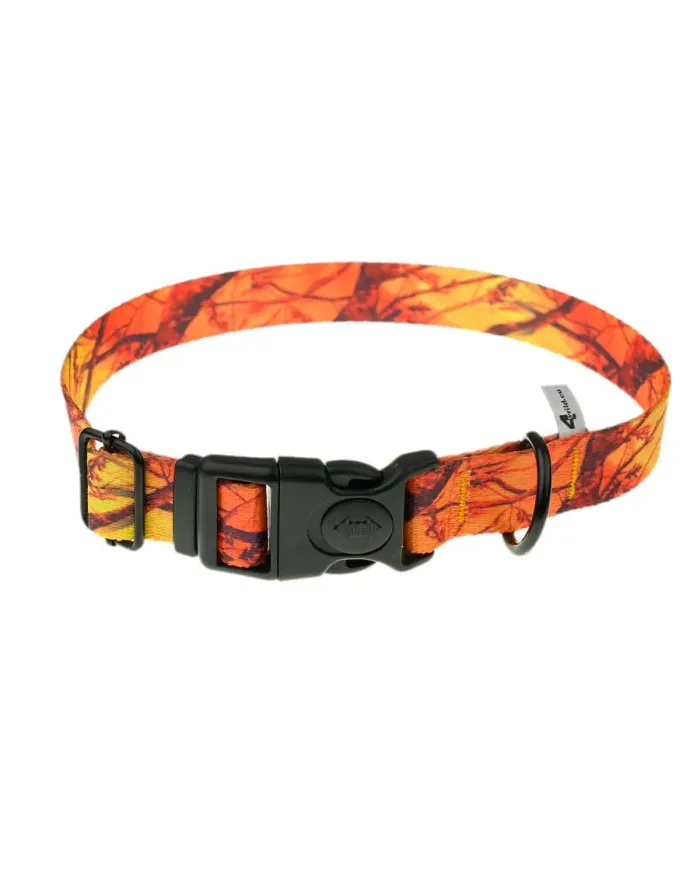 OBROŻA 4WILD Z TAŚMY 25MM POMARAŃCZOWY KAMUFLAŻ 37-57CM