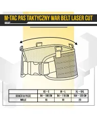 M-Tac Pasek taktyczny War Belt Laser cut
