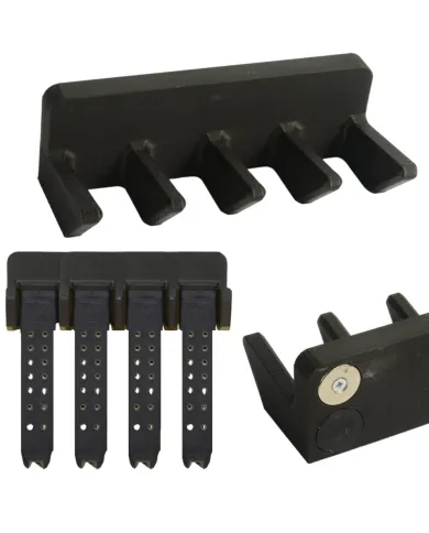 Uchwyt Magnetyczny na 4 Magazynki 9mm Wieszak do Szafy na Broń