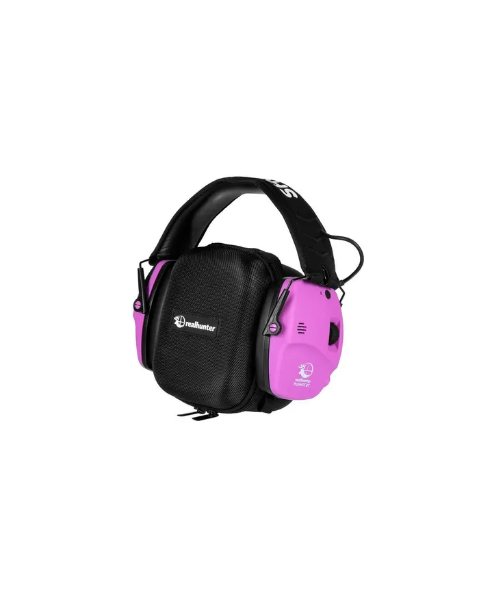 SŁUCHAWKI REAL HUNTER ACTIVE PRO SHOT BT RÓŻOWE