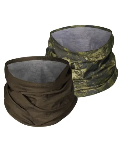 KOMIN SEELAND Neck gaiter 2-pack Pine green/InVis green