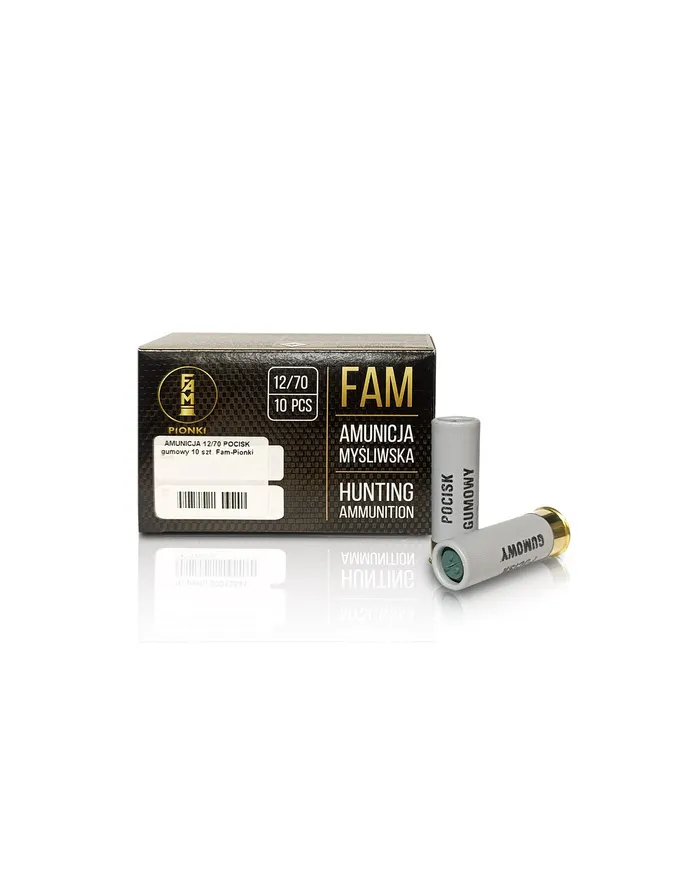 Amunicja 12/70 POCISK GUMOWY FAM - Pionki