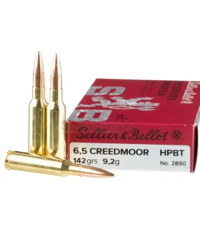 Amunicja S&B, kaliber 6,5 Creedmoor HPBT 142grs/9,2g