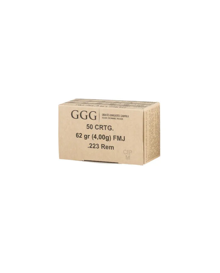 Amunicja kulowa GGG 223Rem FMJ 62grn/4.0g GPR12