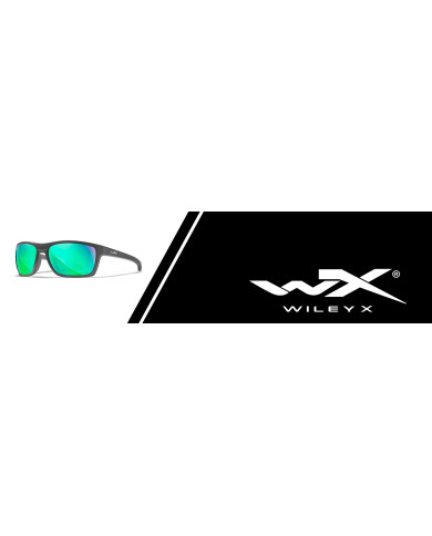 Okulary WX VALOR  Polarized Smoke Grey Matte Black Frame