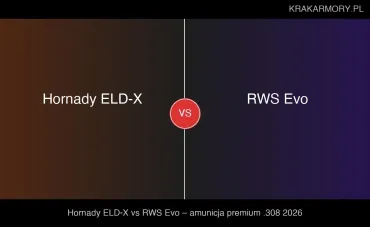 Hornady ELD-X vs RWS EVO – która amunicja .308 lepsza? [2026]